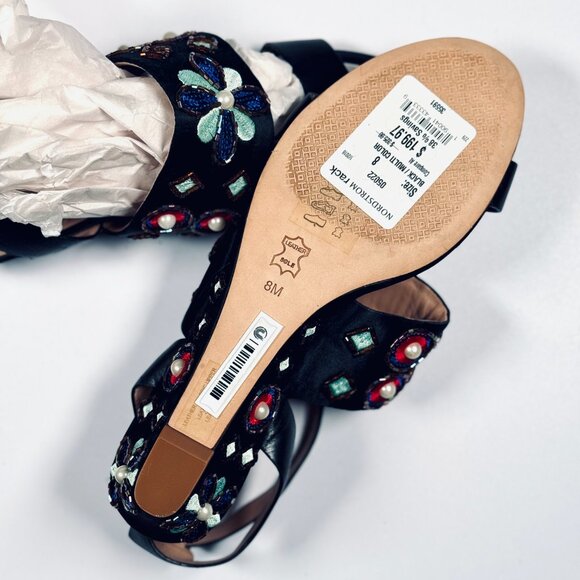 Tory Burch “ESTELLA” Crystal Wedge Sandal Size 8 NWT - Picture 6 of 7